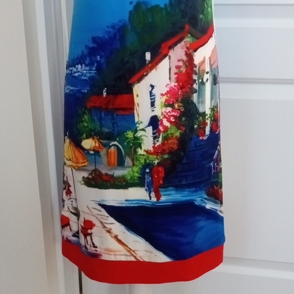 Joseph Ribkoff Scenic Print Midi Dress - FREE SHIPPING - Picture 4 of 9
